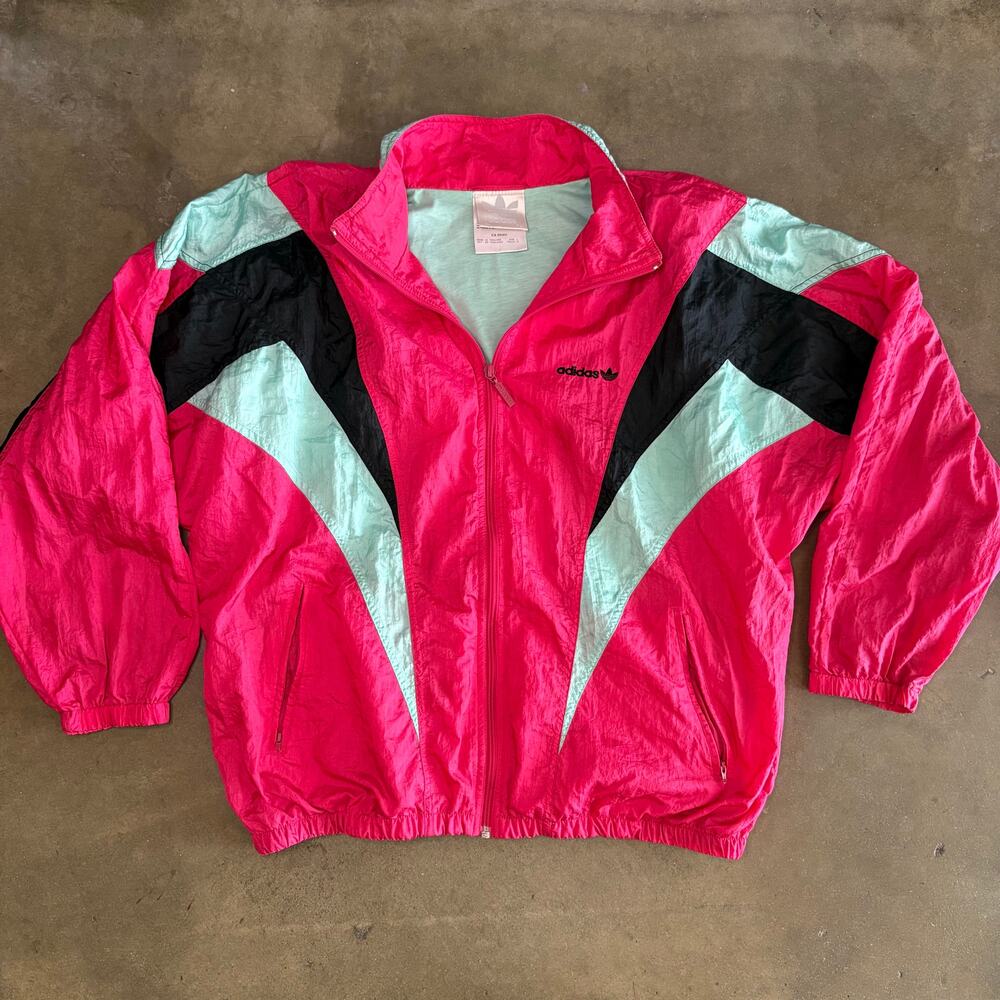 VTG 80's Adidas Windbreaker Track Jacket Mens L